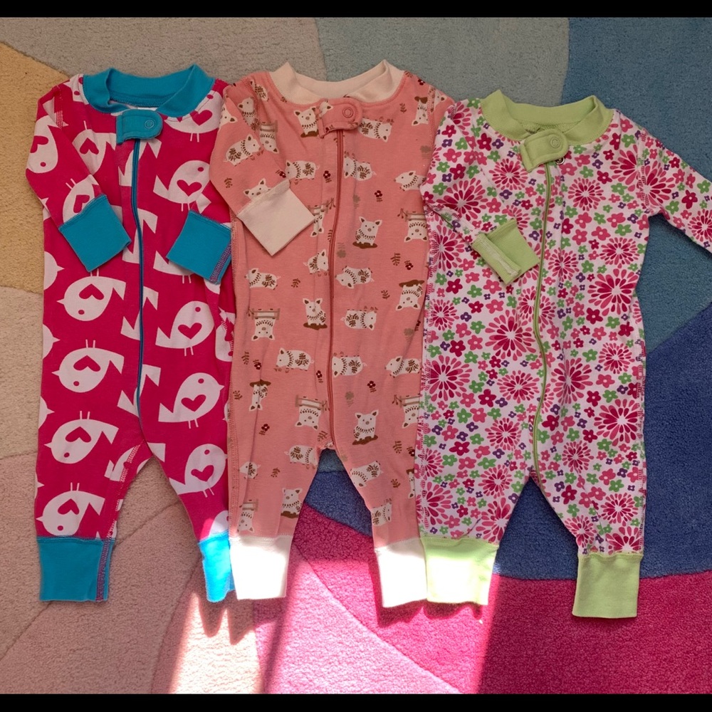 ❤️SOLD❤️Hanna Andersson size 50 pj’s, 3 pairs baby